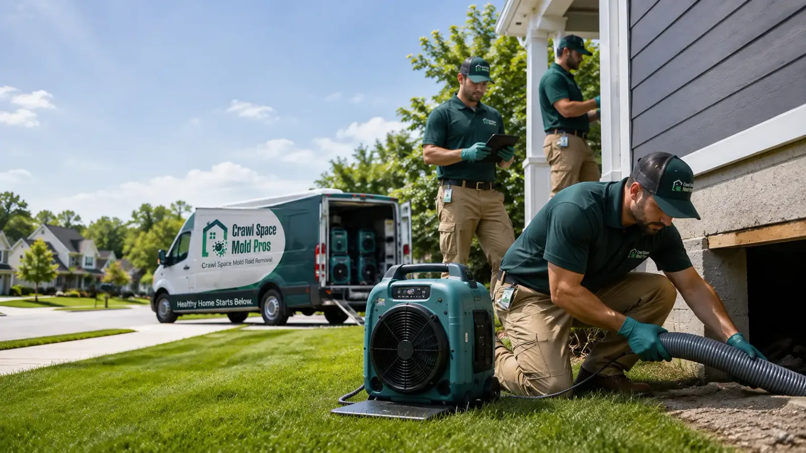 Crawl Space Mold Removal in Edison, NE